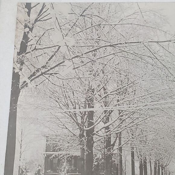 White River Jct Vt Signed 1900 Photograph Winter Scene 5x7 On 9x7 Cardboard - Picture 7 of 12
